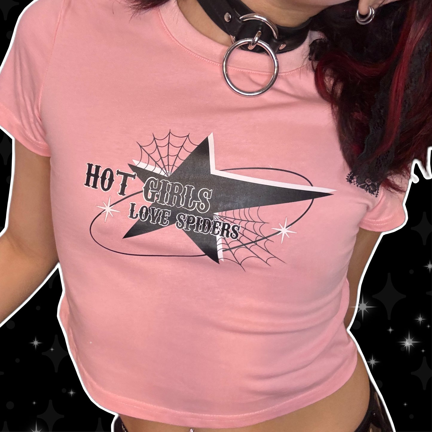 HOT GIRLS LOVE SPIDERS Baby Tee