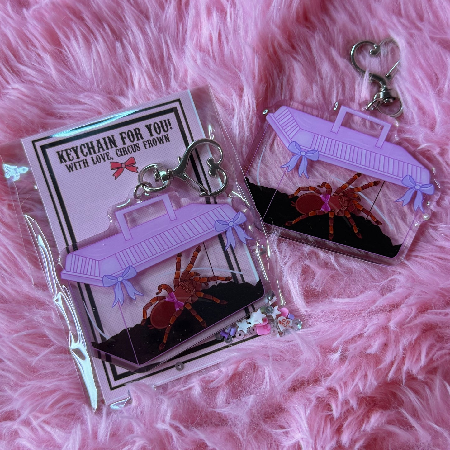 Tarantula Traveler Keychain