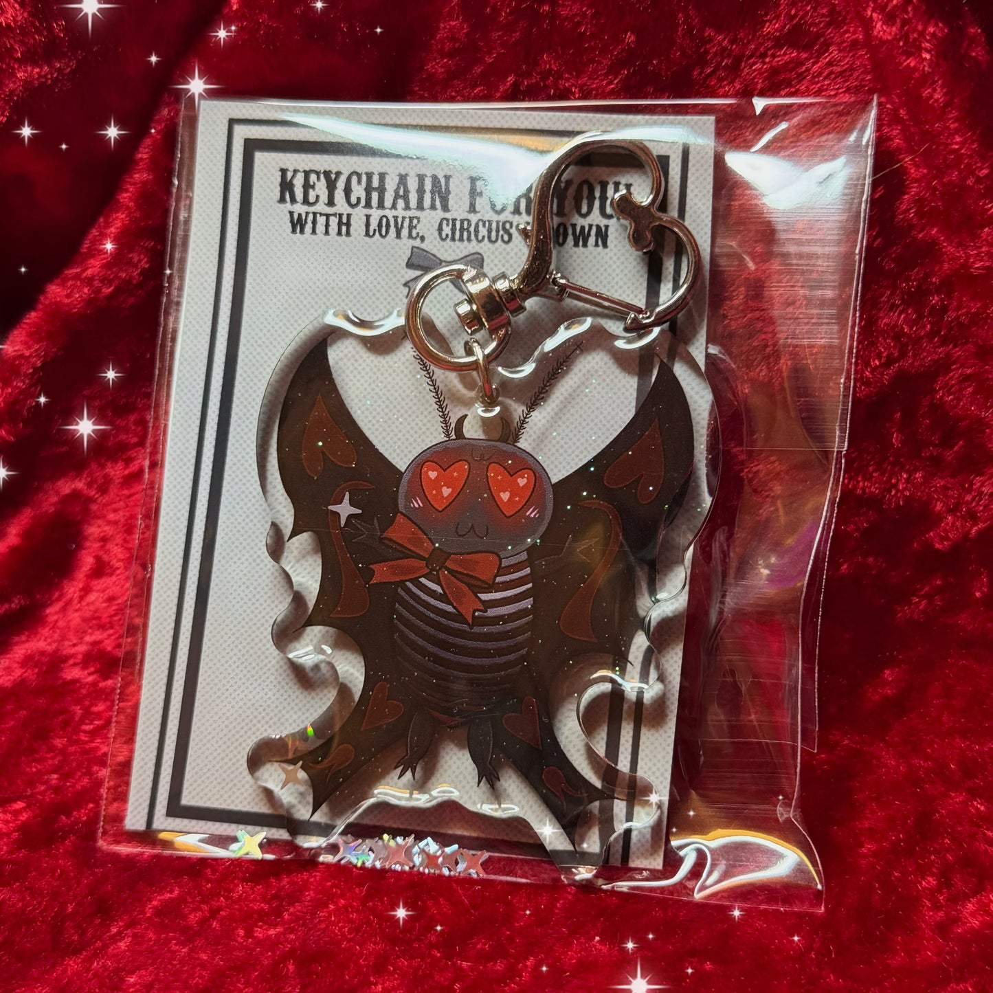 Moth Man Keychain