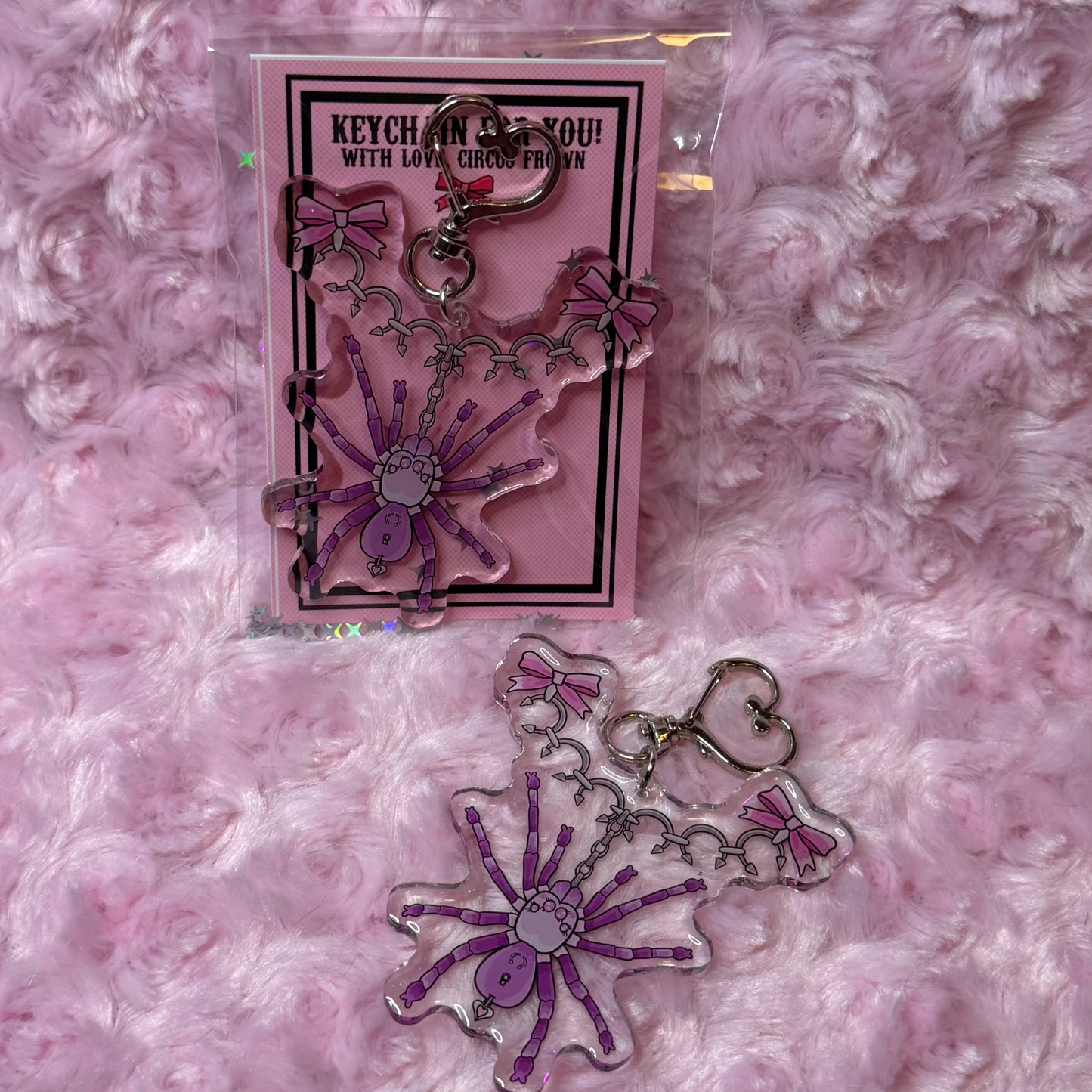 Pierced Tarantula Keychain