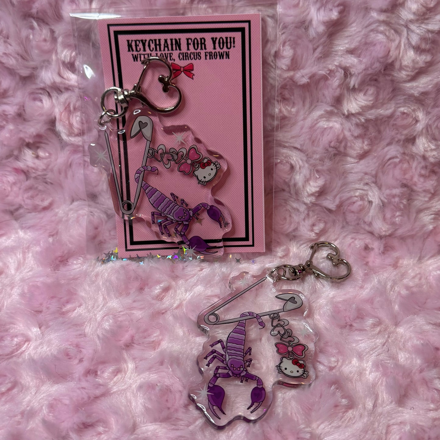 Pierced Scorpion Keychain