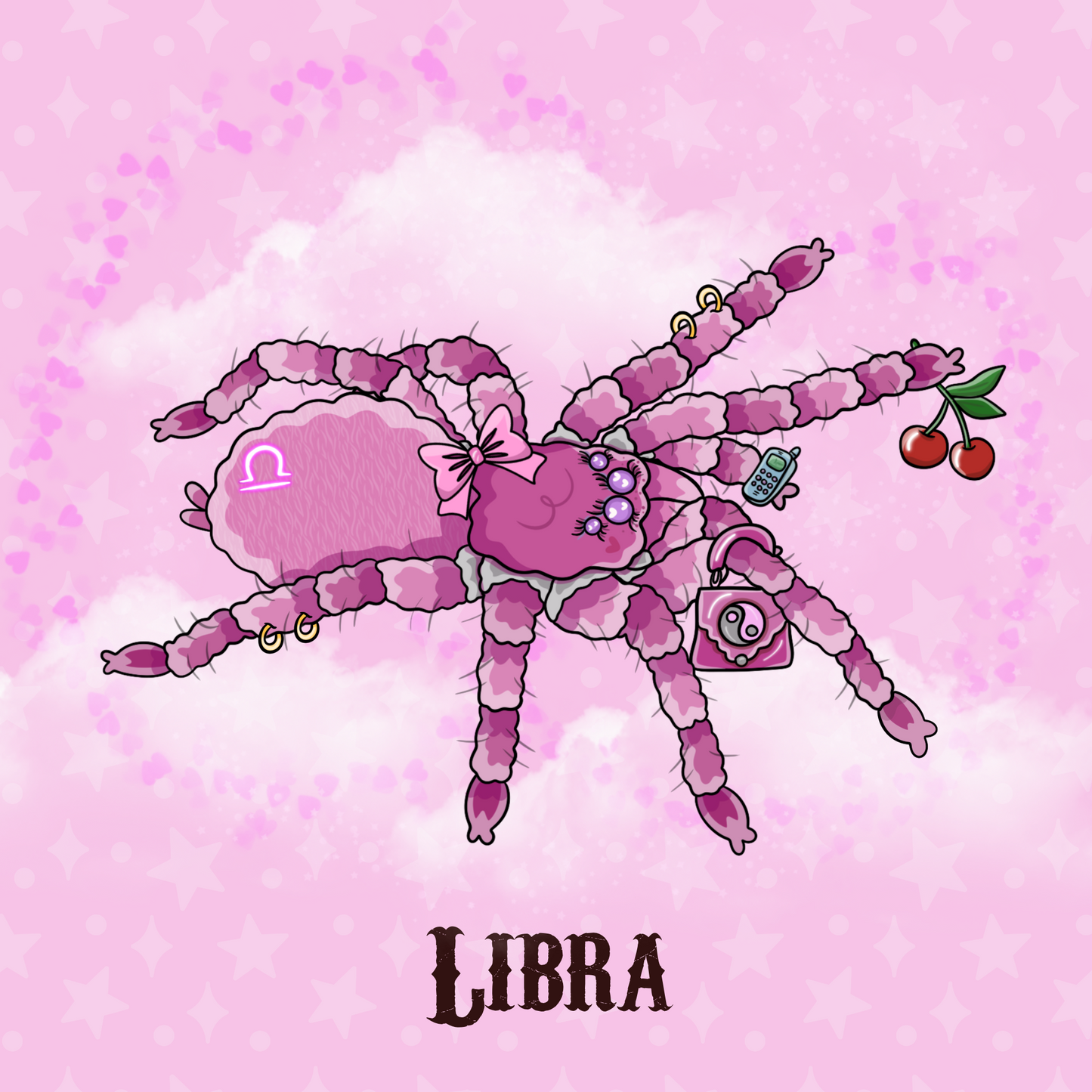 LIBRA Zodiac Tarantula Print