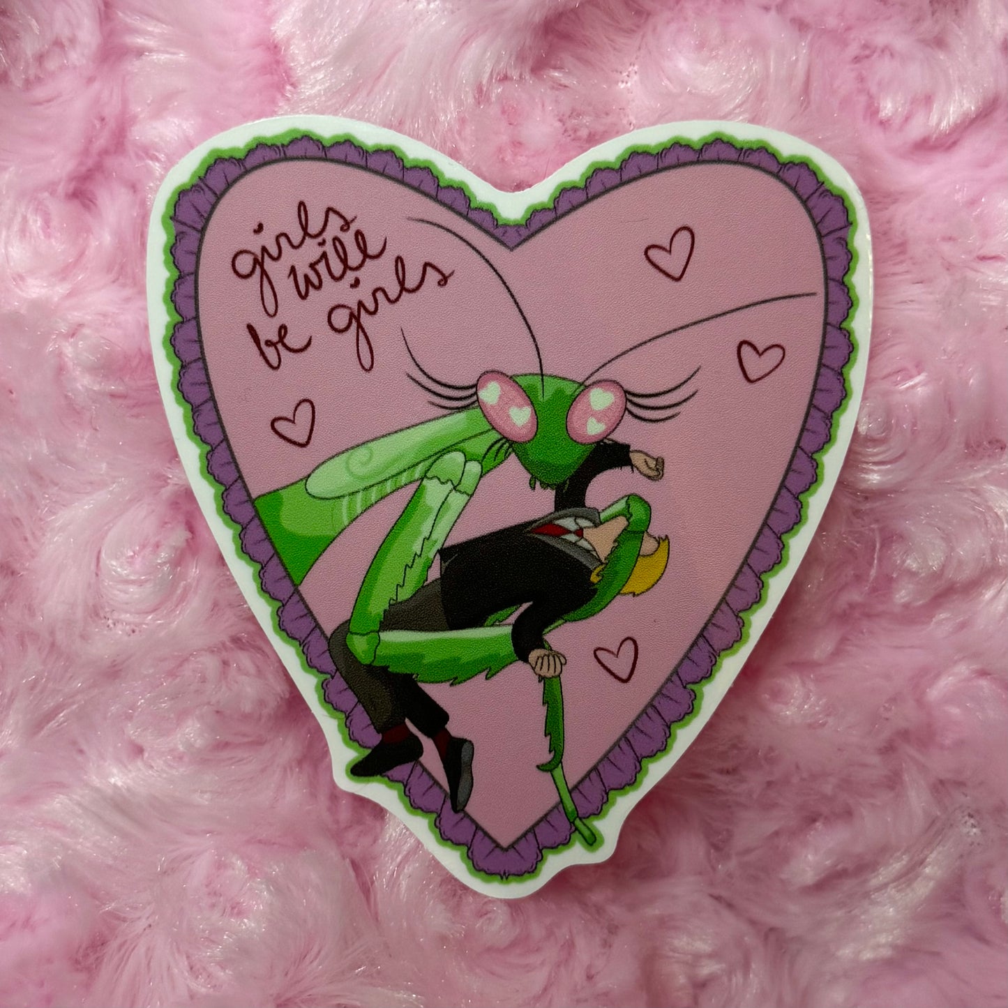 Girls Will Be Girls Mantis Sticker
