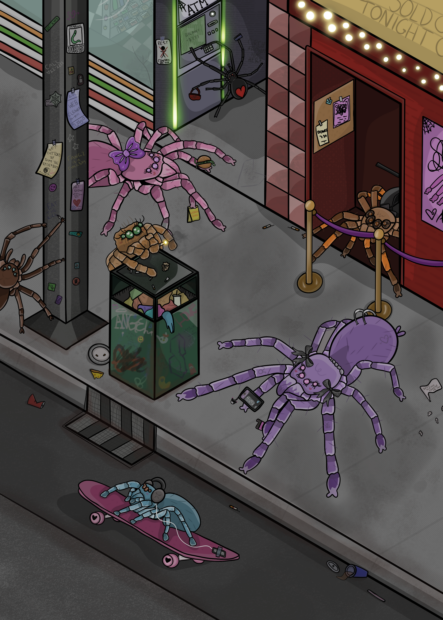 2am In Spider City Print