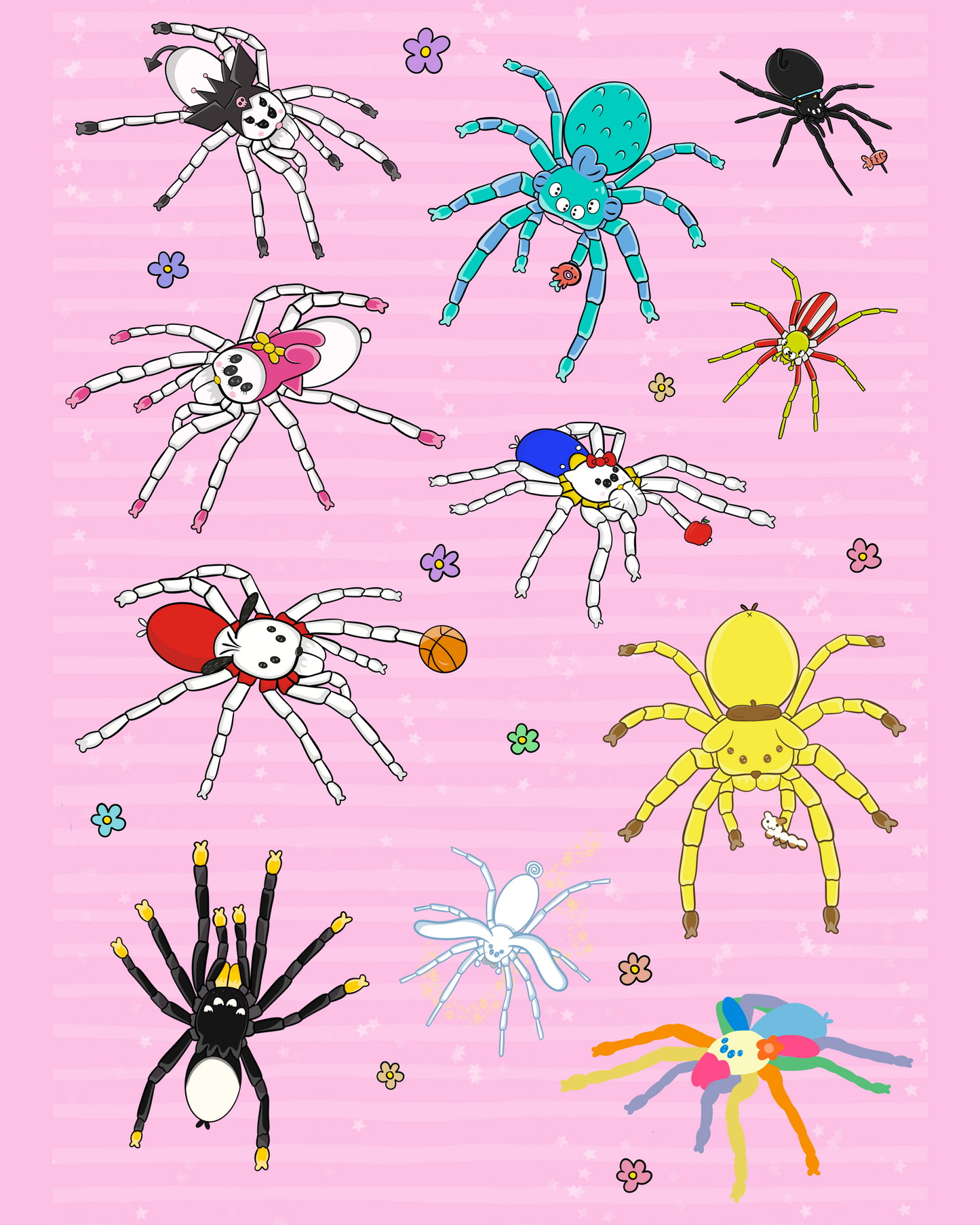 8x10 Sanrio Inspired Print