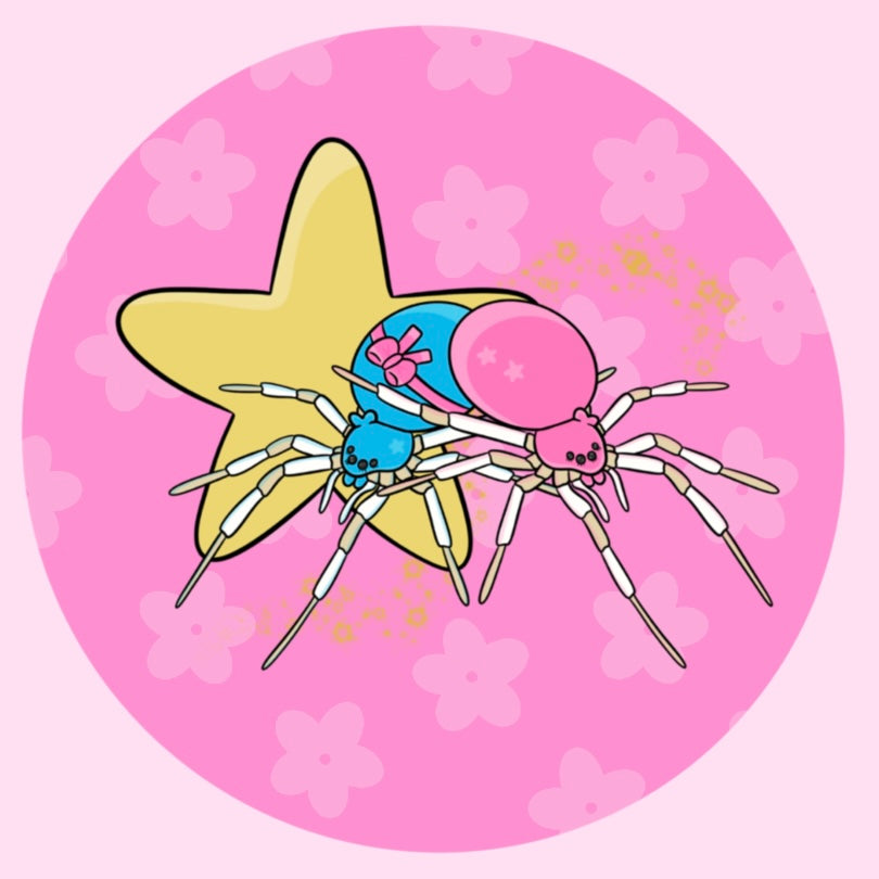 Twin Spiders Pin