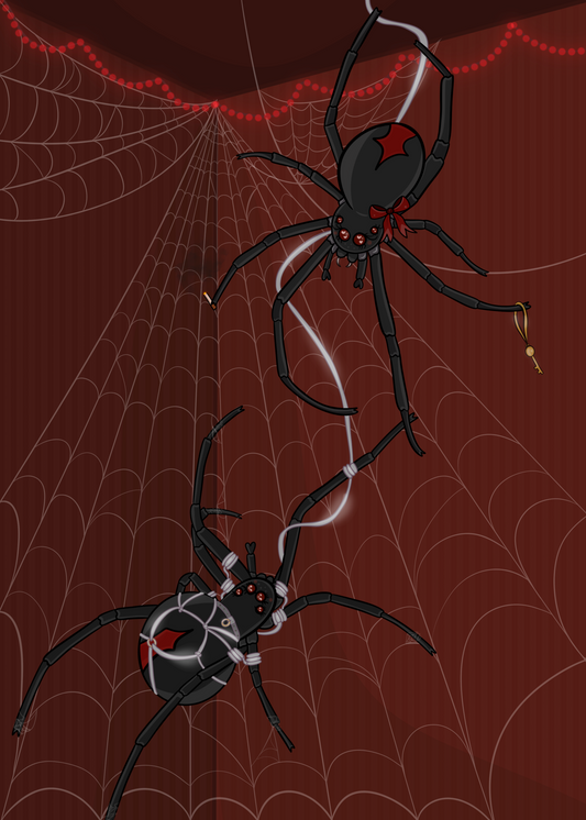 Caught In Her Web Print