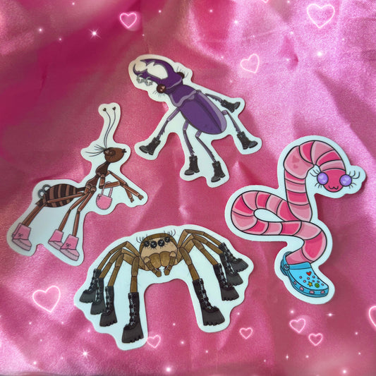 Bugs in Shoes Sticker Pack