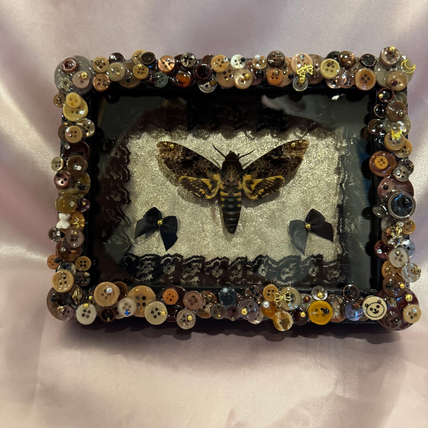 Death Moth Button Baby