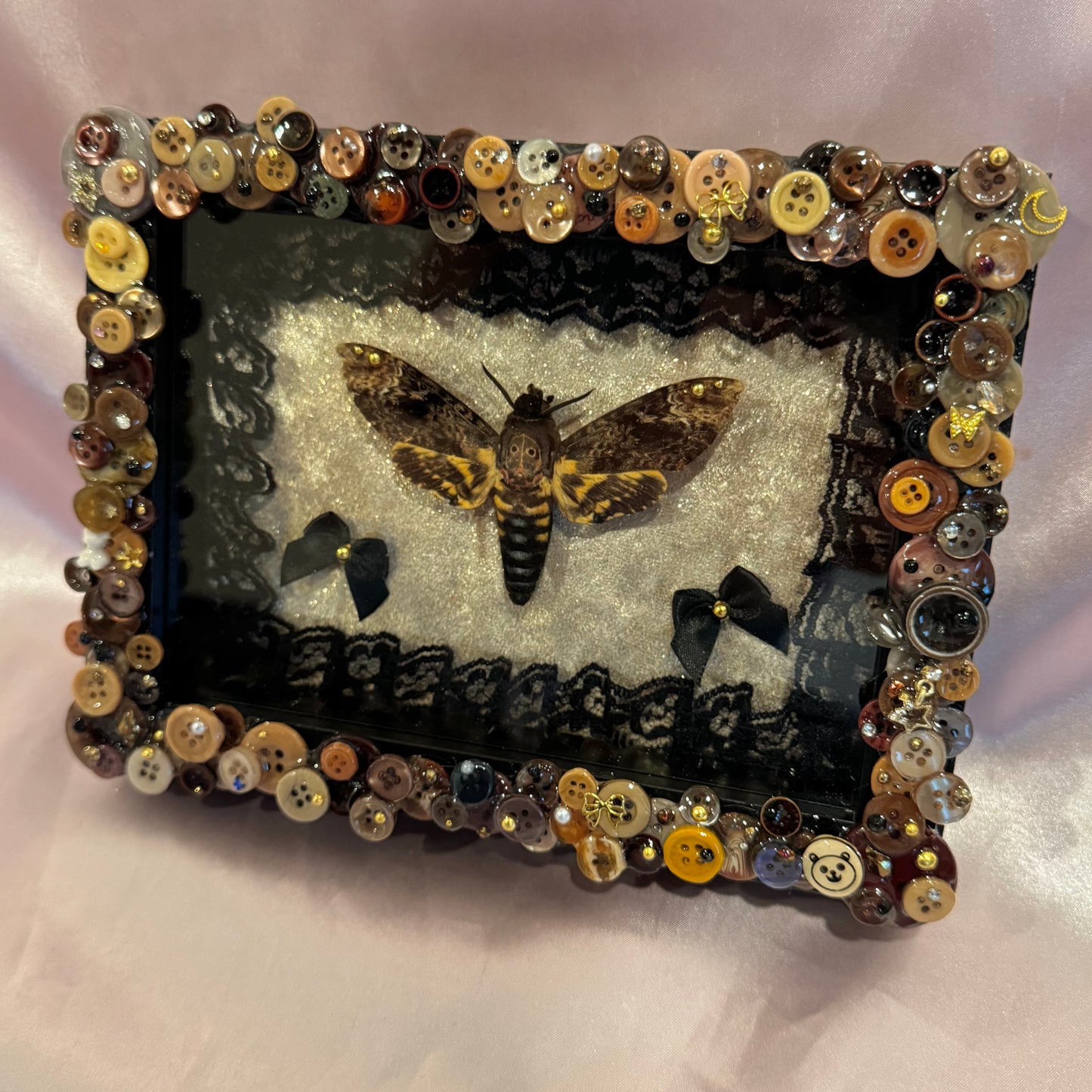 Death Moth Button Baby
