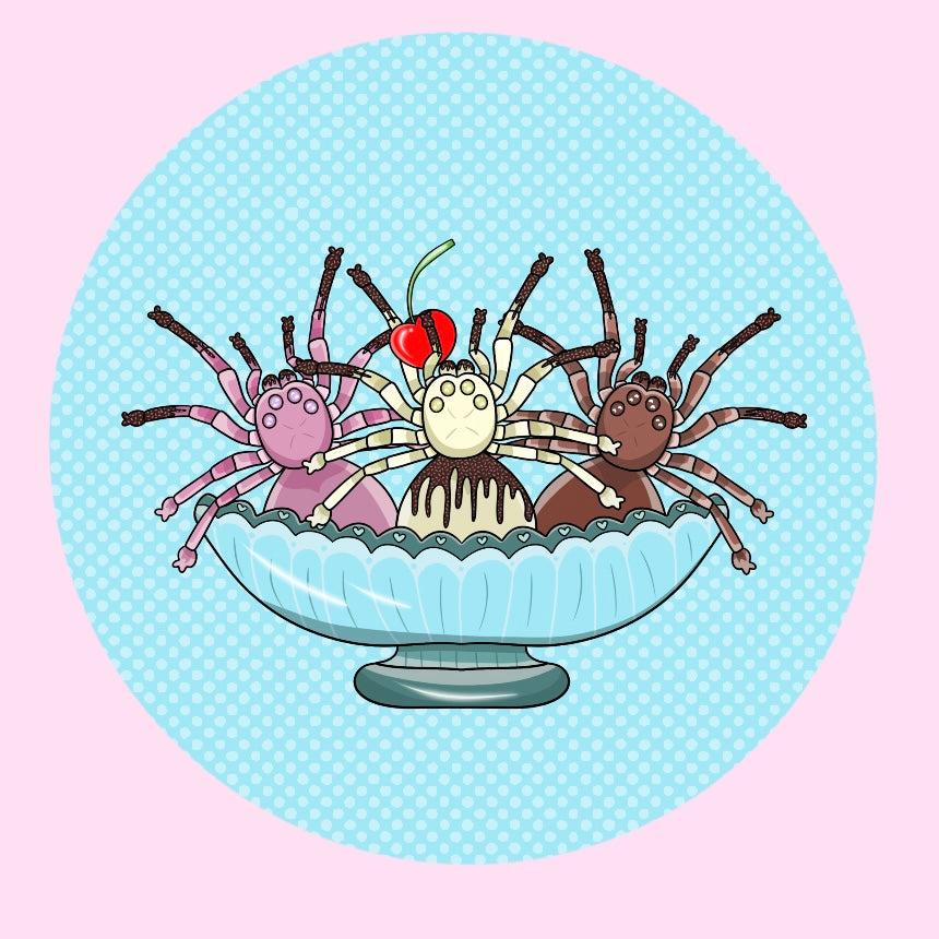 Spider Sundae Pin