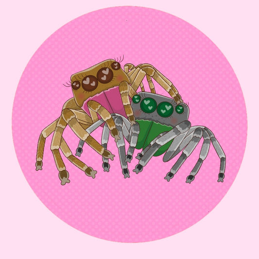 Jumping Spider Duo Pin