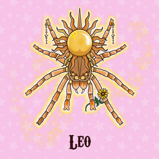 LEO Zodiac Tarantula Print