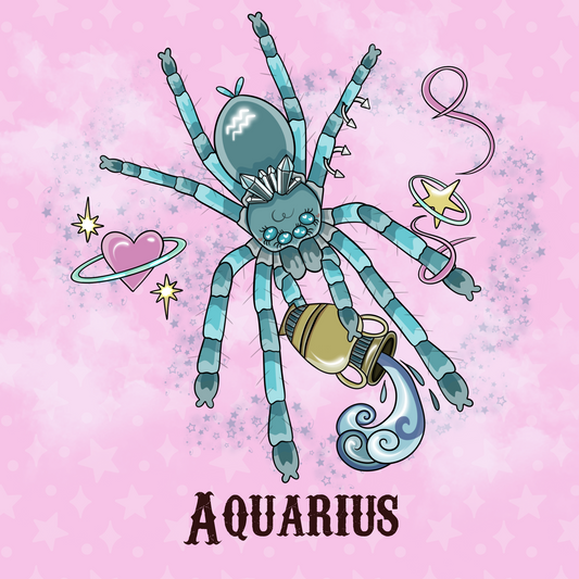 AQUARIUS Zodiac Tarantula Print