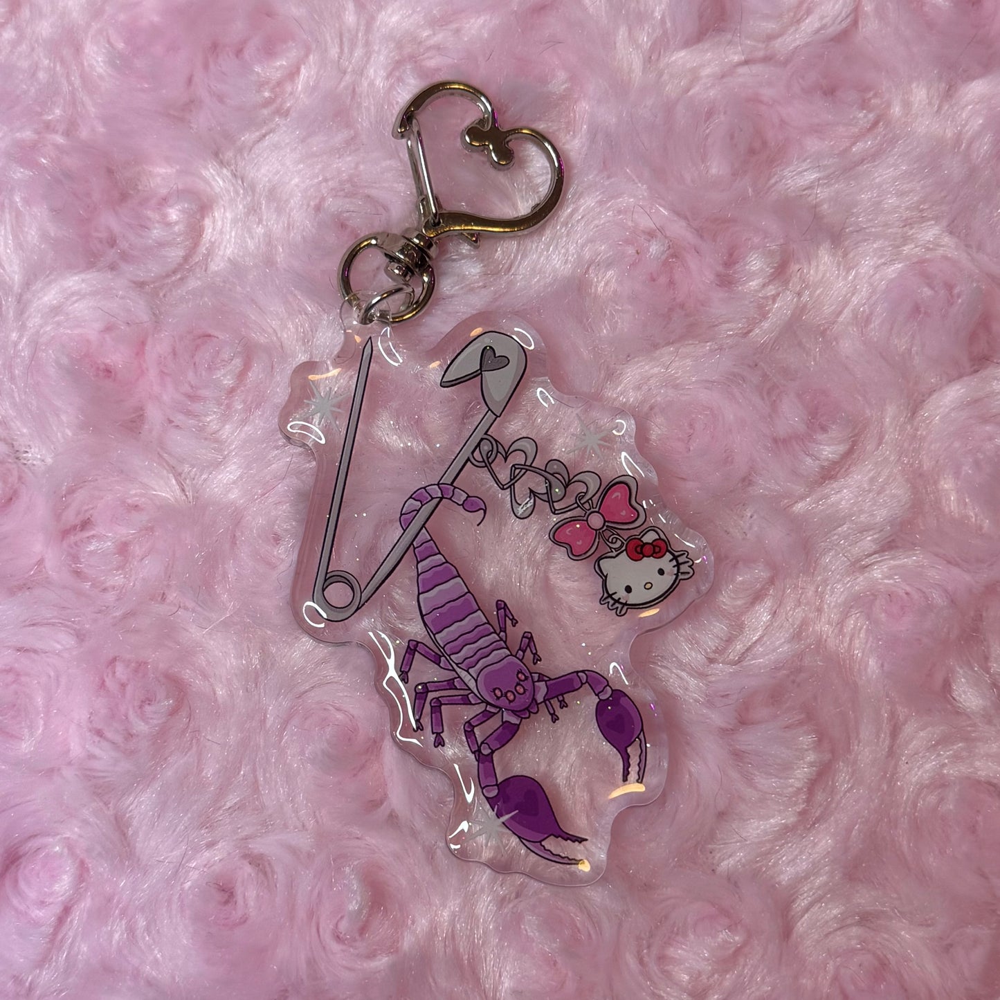 Pierced Scorpion Keychain