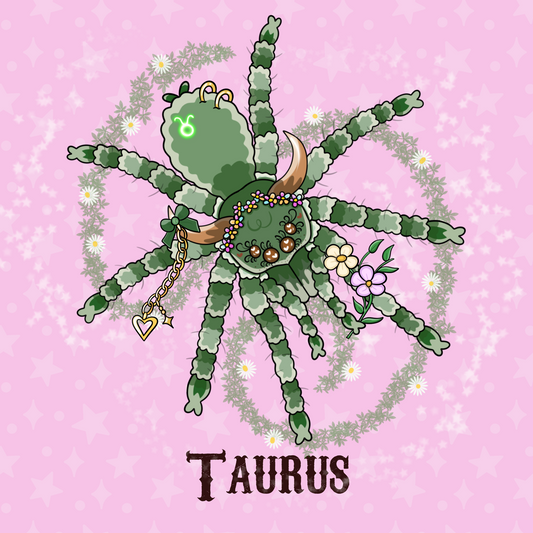TAURUS Zodiac Tarantula Print