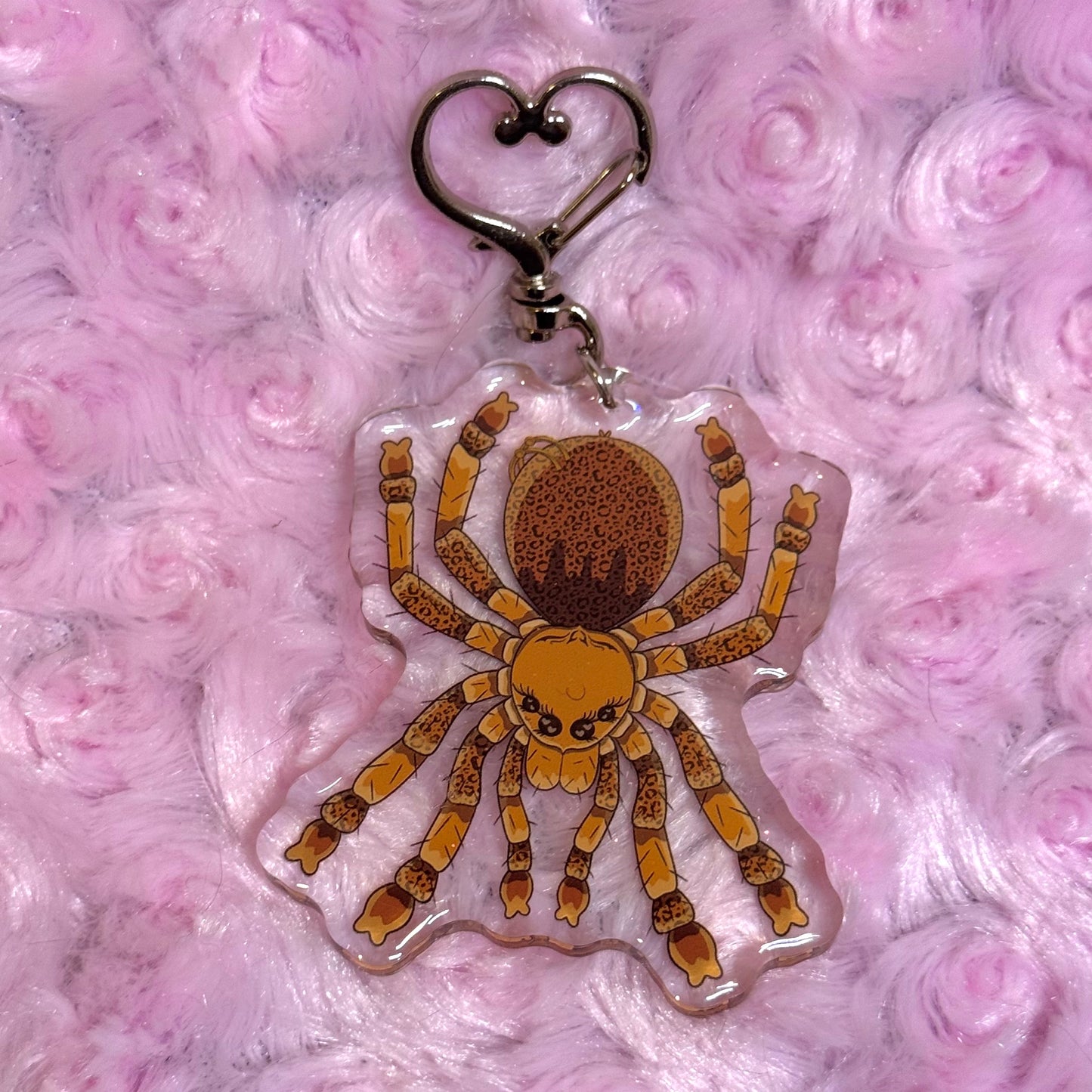Cheetah Tarantula Keychain