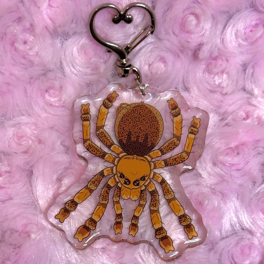 Cheetah Tarantula Keychain