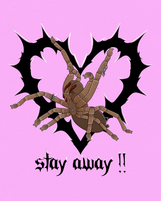 8x10 Stay Away!! Print