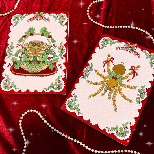 Spider Holiday Card Duo