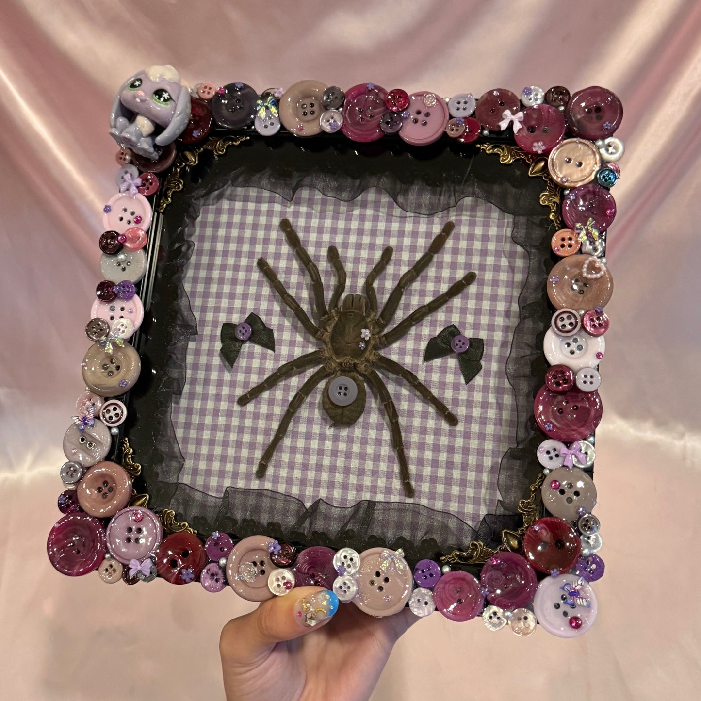 Tarantula Button Baby With LPS Bunny