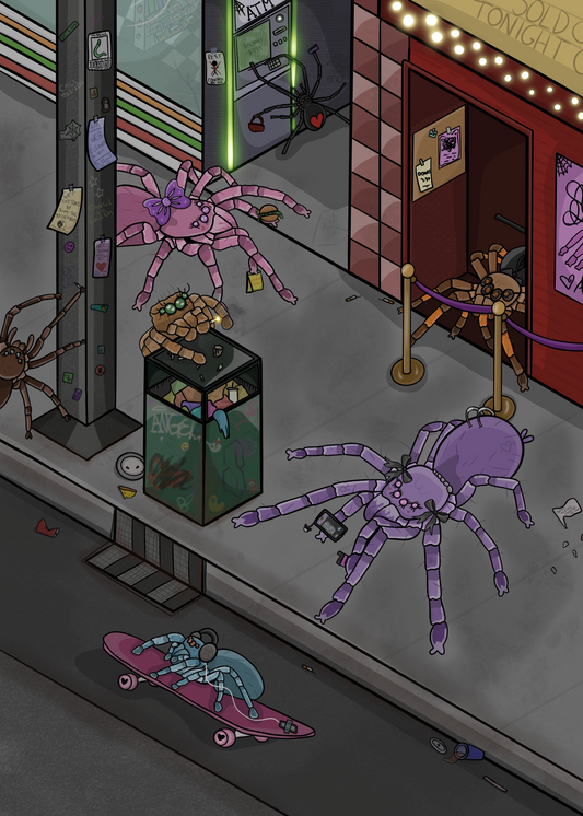 2am In Spider City Print