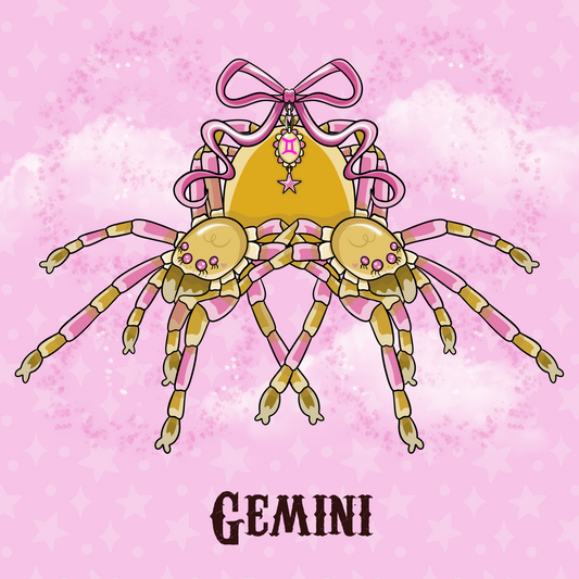GEMINI Zodiac Tarantula Print