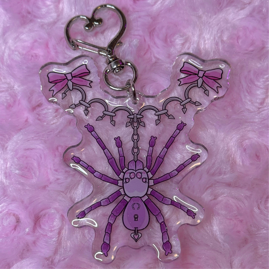Pierced Tarantula Keychain